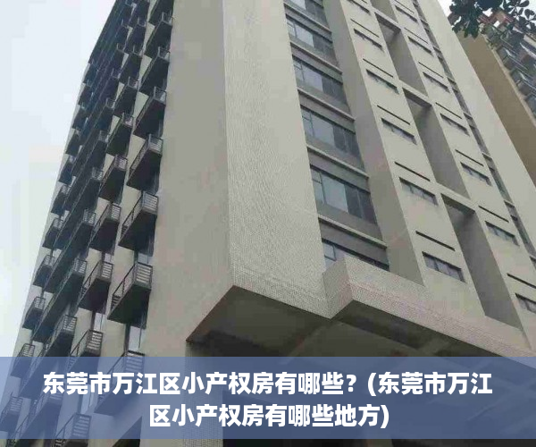 东莞市万江区小产权房有哪些？(东莞市万江区小产权房有哪些地方)