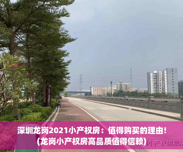 深圳龙岗2021小产权房：值得购买的理由!(龙岗小产权房高品质值得信赖)