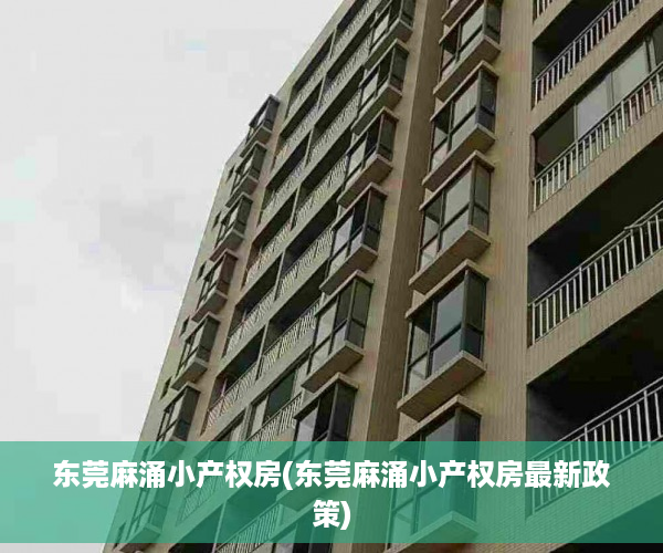 东莞麻涌小产权房(东莞麻涌小产权房最新政策)