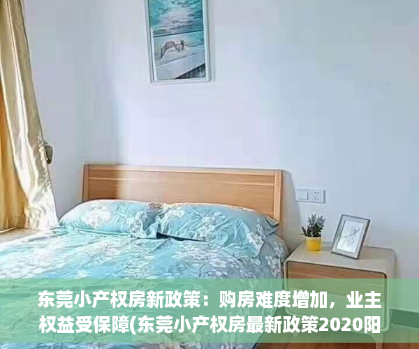 东莞小产权房新政策：购房难度增加，业主权益受保障(东莞小产权房最新政策2020阳光网)