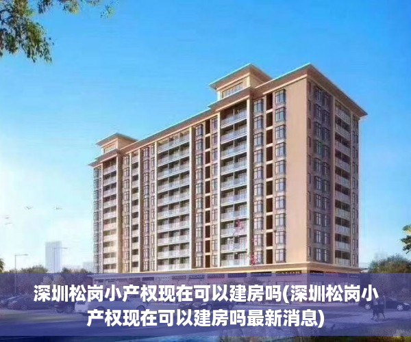 深圳松岗小产权现在可以建房吗(深圳松岗小产权现在可以建房吗最新消息)