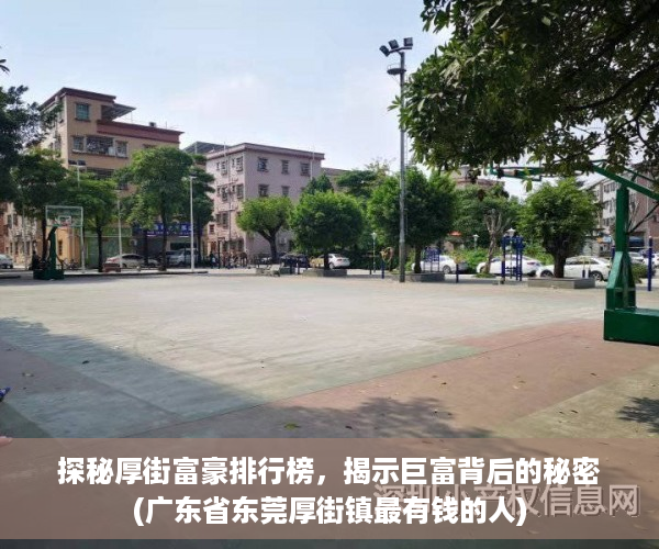 探秘厚街富豪排行榜，揭示巨富背后的秘密(广东省东莞厚街镇最有钱的人)