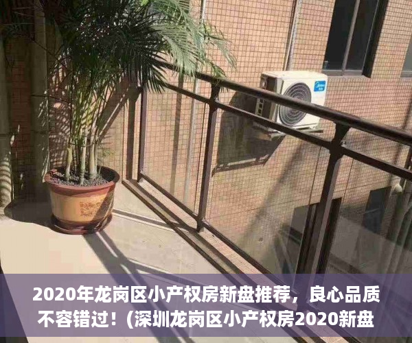 2020年龙岗区小产权房新盘推荐，良心品质不容错过！(深圳龙岗区小产权房2020新盘)