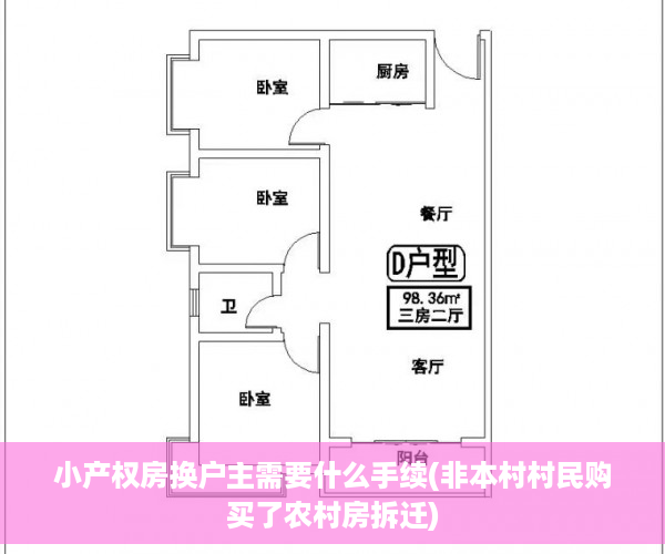 小产权房换户主需要什么手续(非本村村民购买了农村房拆迁)