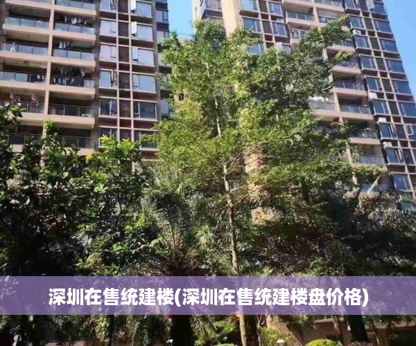 深圳在售统建楼(深圳在售统建楼盘价格)