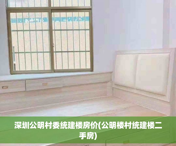 深圳公明村委统建楼房价(公明楼村统建楼二手房)