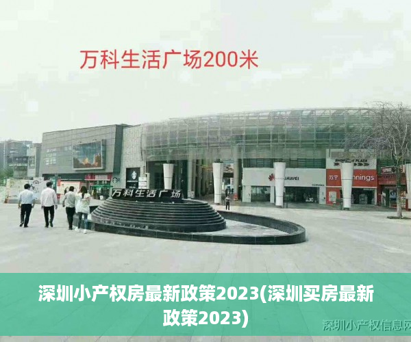 深圳小产权房最新政策2023(深圳买房最新政策2023)