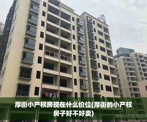 厚街小产权房现在什么价位(厚街的小产权房子好不好卖)