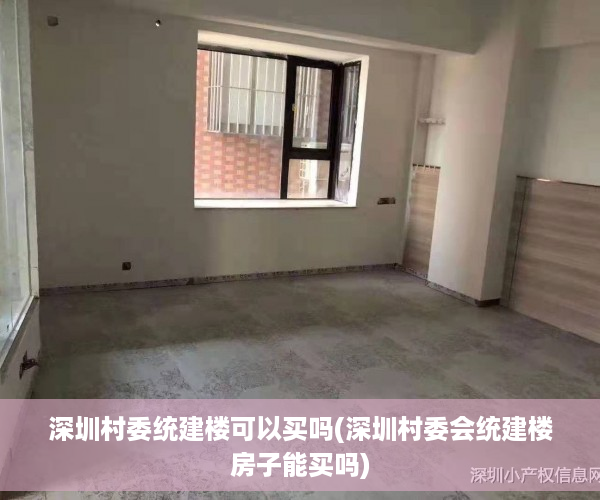 深圳村委统建楼可以买吗(深圳村委会统建楼房子能买吗)