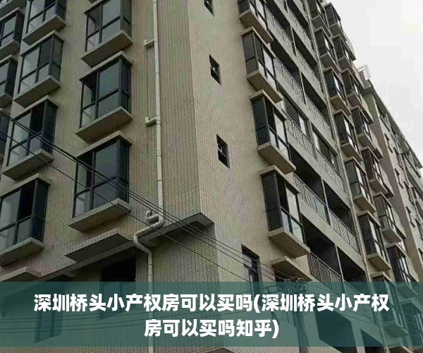 深圳桥头小产权房可以买吗(深圳桥头小产权房可以买吗知乎)