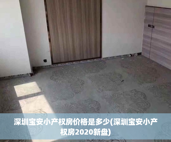 深圳宝安小产权房价格是多少(深圳宝安小产权房2020新盘)