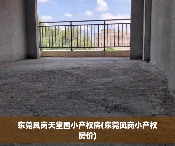 东莞凤岗天堂围小产权房(东莞凤岗小产权房价)