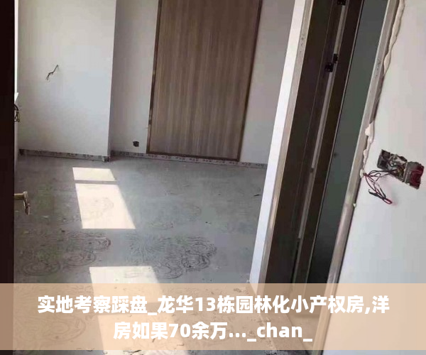 实地考察踩盘_龙华13栋园林化小产权房,洋房如果70余万..._chan_