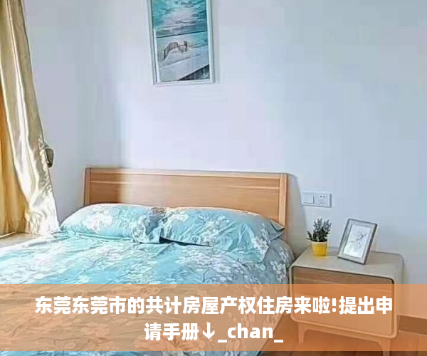 东莞东莞市的共计房屋产权住房来啦!提出申请手册↓_chan_