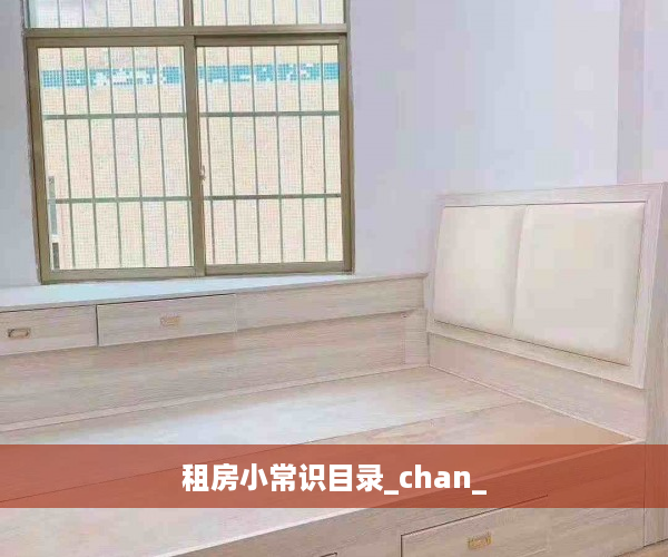 租房小常识目录_chan_