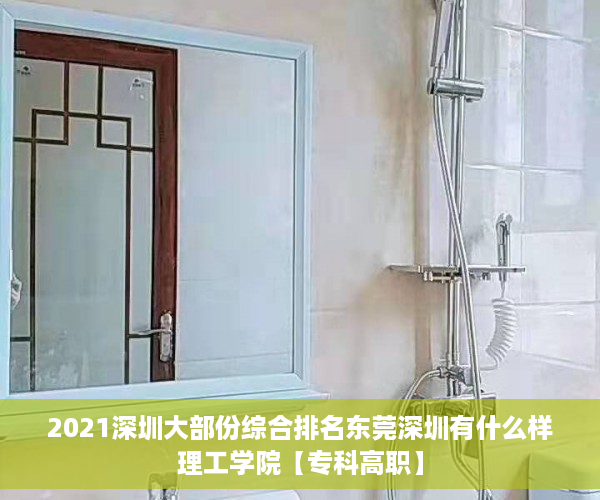 2021深圳大部份综合排名东莞深圳有什么样理工学院【专科高职】