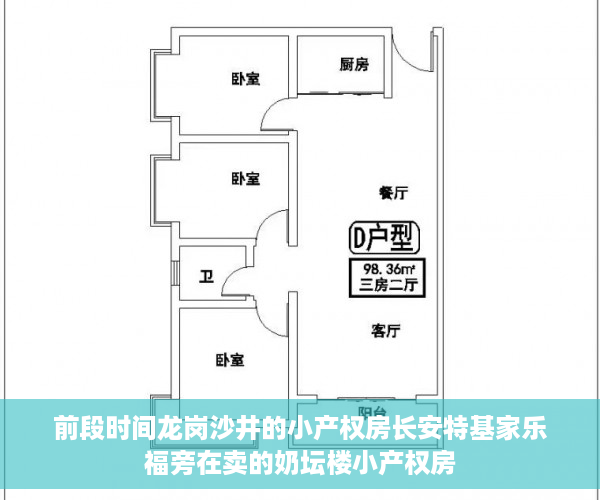 前段时间龙岗沙井的小产权房长安特基家乐福旁在卖的奶坛楼小产权房